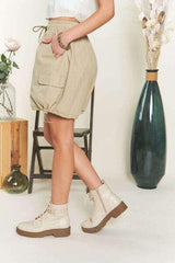ADORA Drawstring Shorts with Pockets - Trendsi - Flyclothing LLC