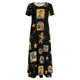 Baha Ranch Vintage Cowgirl Collage Western Dress - Baha Ranch Western Wear - Flyclothing LLC