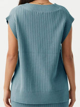 Mandy Ribbed V-Neck Sweater Vest - Trendsi - Flyclothing LLC