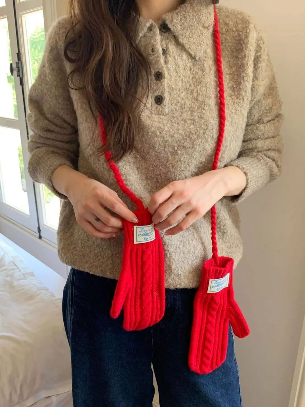 Cable Knit Warm Gloves - Trendsi - Flyclothing LLC