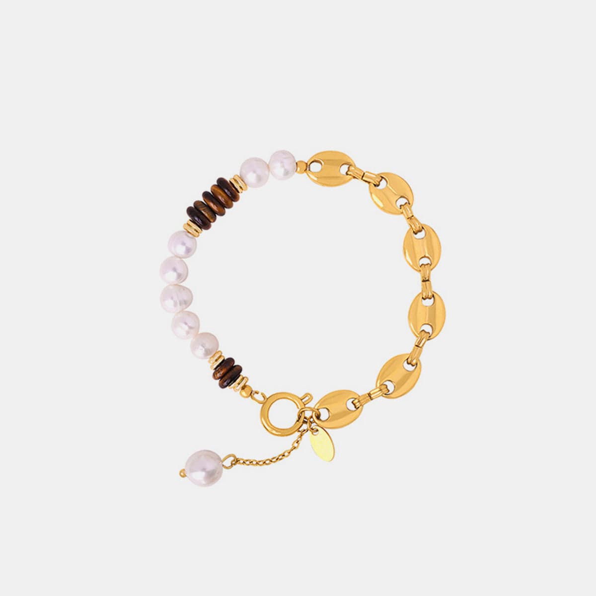 18K Gold-Plated Titanium Steel Bracelet - Trendsi
