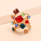 18K Gold-Plated Multi-Layered Ring - Trendsi - Flyclothing LLC