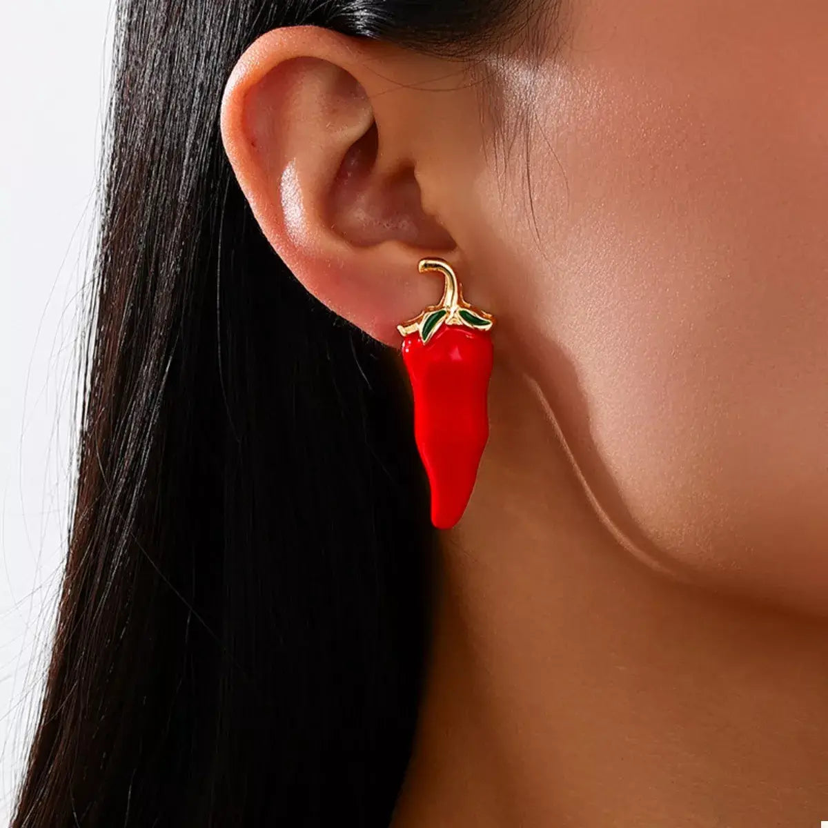 Chili Pepper Stud Earrings - Trendsi - Flyclothing LLC