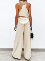Spaghetti Strap Cami and Wide Leg Pants Set - Trendsi - Flyclothing LLC