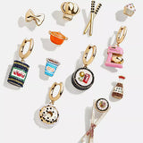 Food Theme Copper Asymmetry Earring - Trendsi - Flyclothing LLC