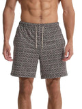 Men's Drawstring Printed Shorts with Pockets - Trendsi