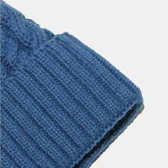 Cable Knit Winter Hat with Pompom - Trendsi