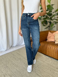 RFM Full Size High Rise Straight Tummy Control Jeans - Trendsi