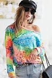 BiBi Tie Dye Soft Knit Jersey T-Shirt - Trendsi