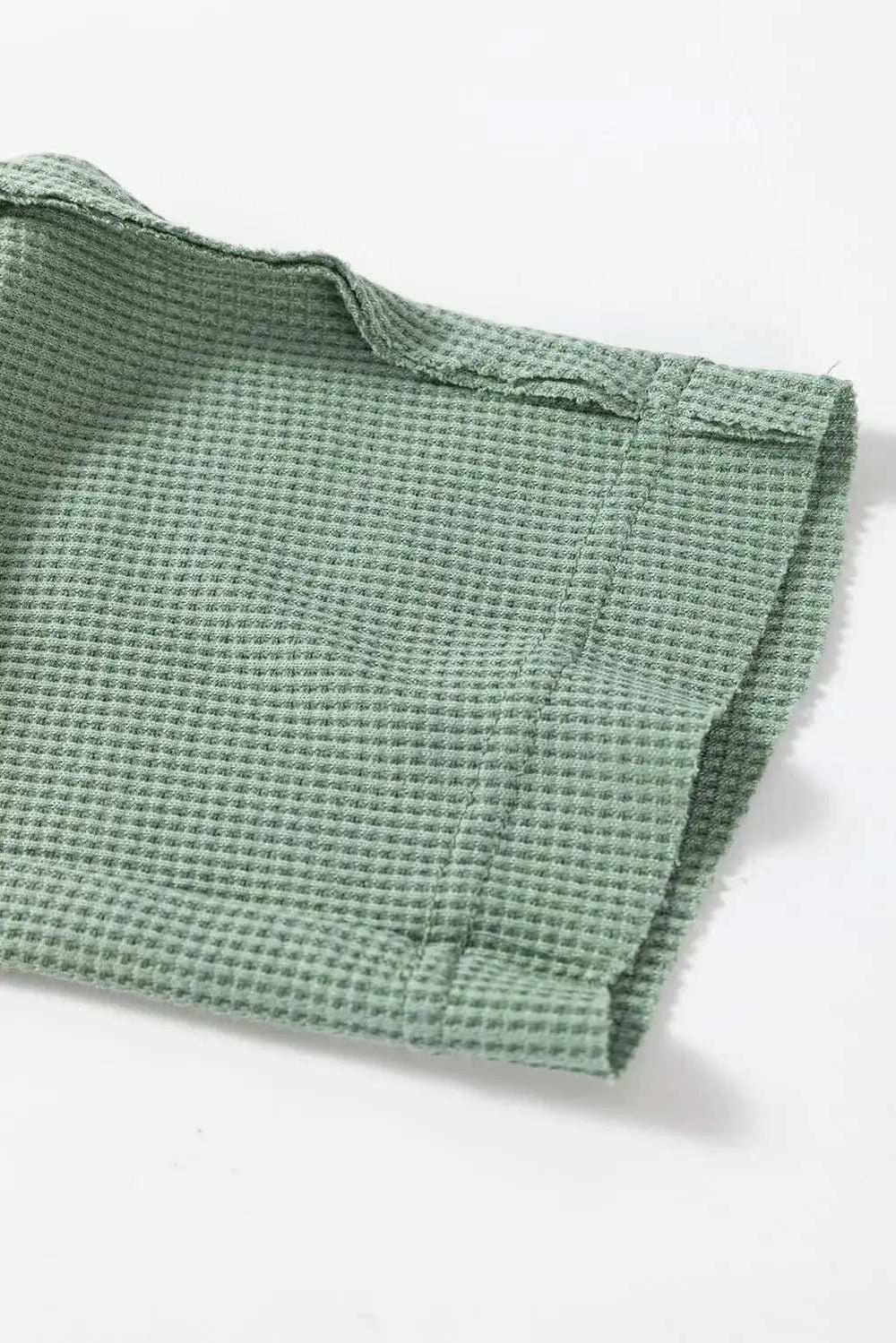 Half Button Long Sleeve Top - Trendsi - Flyclothing LLC