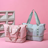 Multi Pocket Nylon Travel Bag - Trendsi