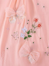 Children's Ruffled Hem Short Sleeve Dress - Trendsi - Flyclothing LLC