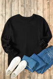 High-Low Round Neck Long Sleeve Sweatshirt - Trendsi - Flyclothing LLC