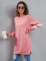 Full Size Striped Round Neck Long Sleeve T-Shirt - Trendsi - Flyclothing LLC