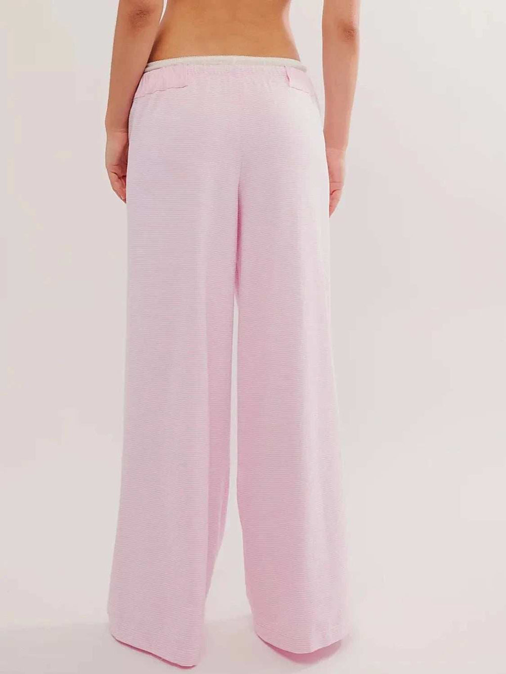 Drawstring Striped Wide Leg Pants - Trendsi - Flyclothing LLC