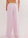 Drawstring Striped Wide Leg Pants - Trendsi - Flyclothing LLC