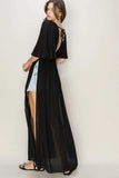 HYFVE Tie Back Maxi Split Cover Up Dress - Trendsi - Flyclothing LLC