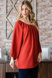 Heimish Full Size Swiss Dot Off Shoulder Top - Trendsi