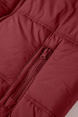 Drawstring Zip Up Hooded Vest Coat - Trendsi - Flyclothing LLC