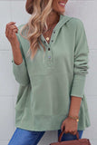 Quarter-Snap Dropped Shoulder Hoodie - Trendsi - Flyclothing LLC