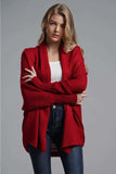 Open Front Batwing Sleeve Cardigan - Trendsi - Flyclothing LLC