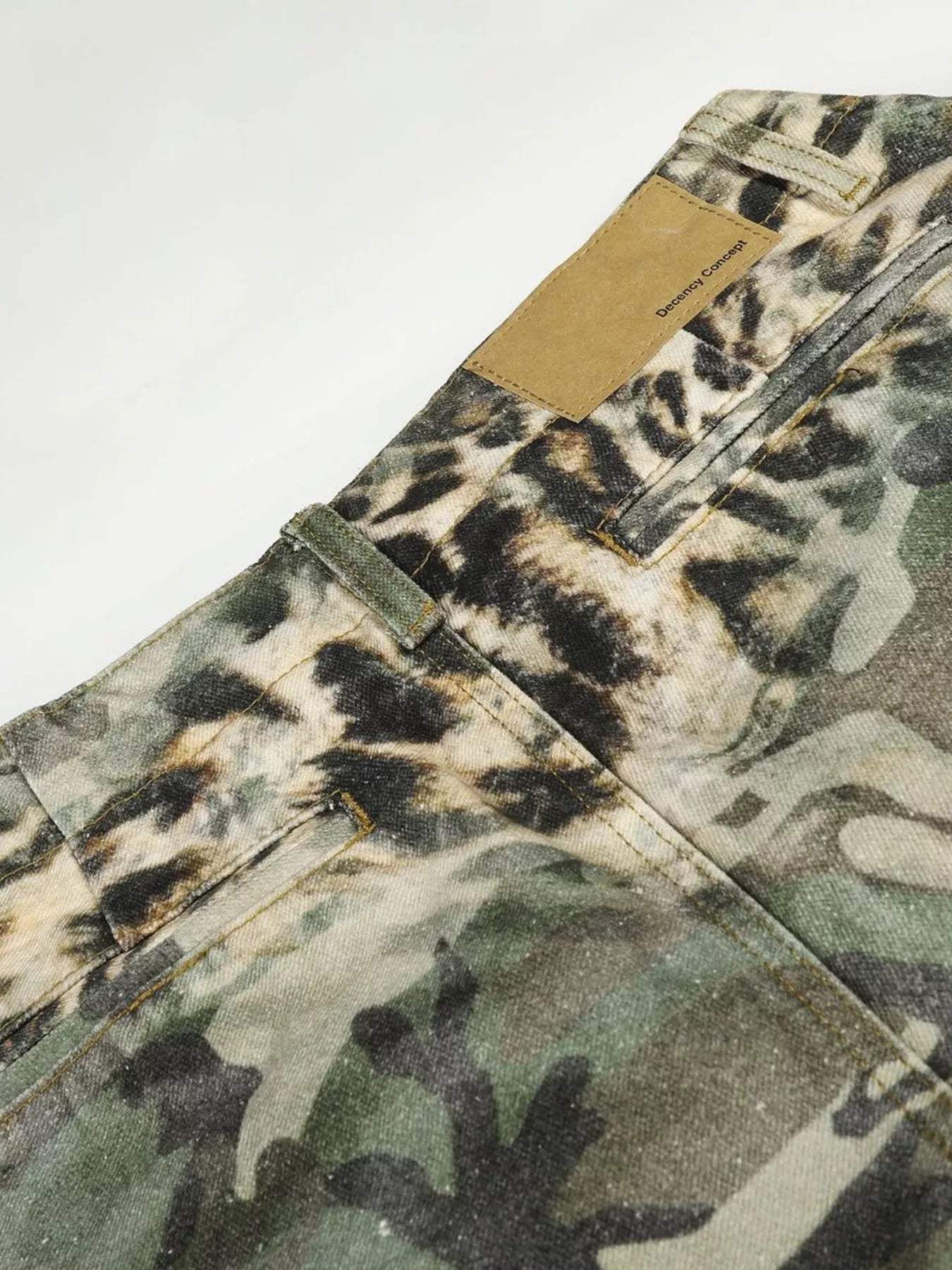 Men's Camouflage & Leopard Cargo Capris - Trendsi - Flyclothing LLC