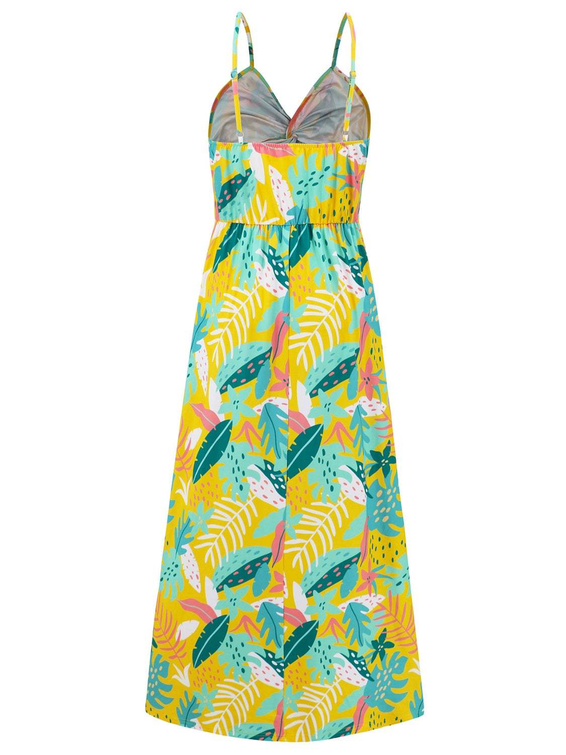 Twisted Printed V-Neck Cami Dress - Trendsi - Flyclothing LLC