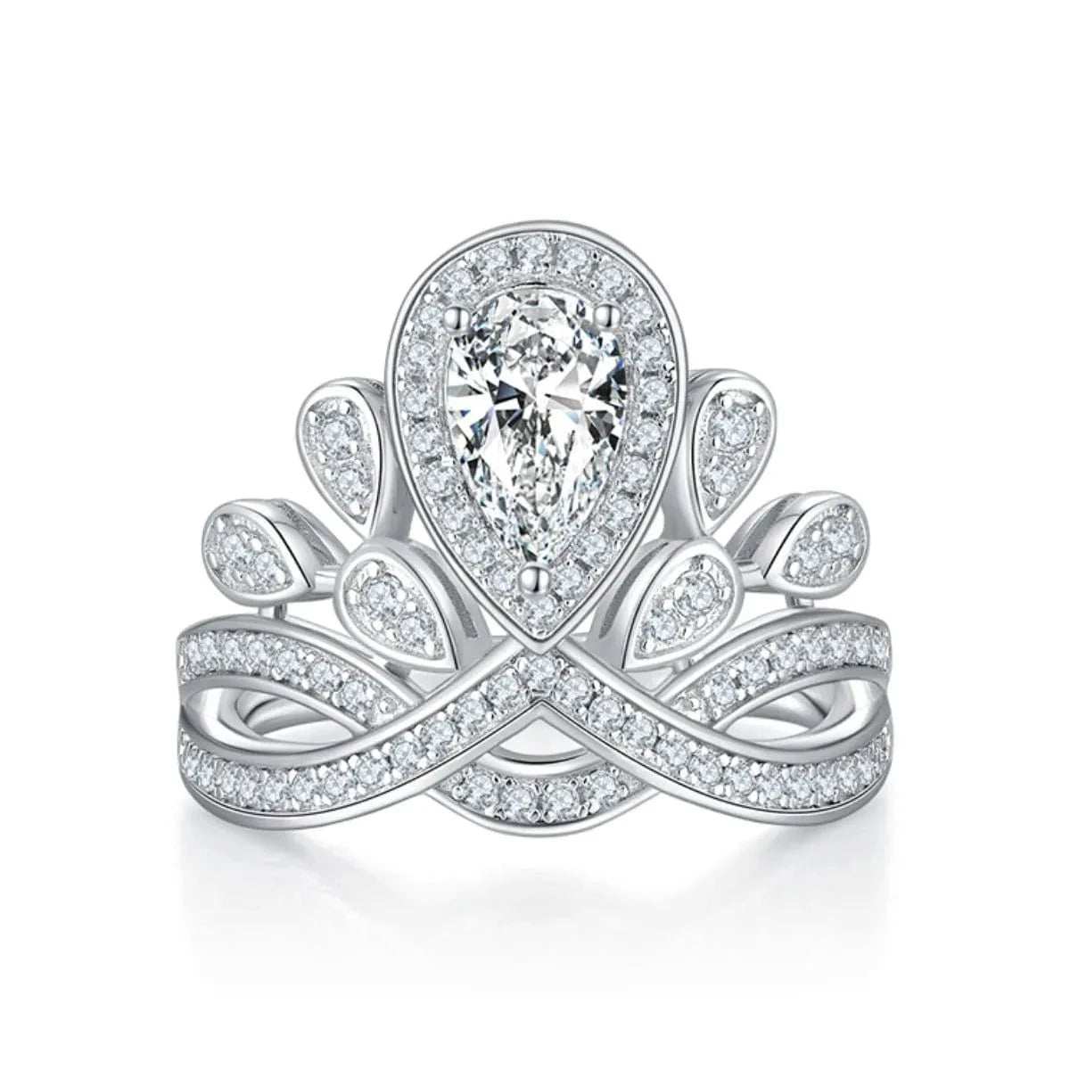 1 Carat Moissanite 925 Sterling Silver Ring - Trendsi - Flyclothing LLC