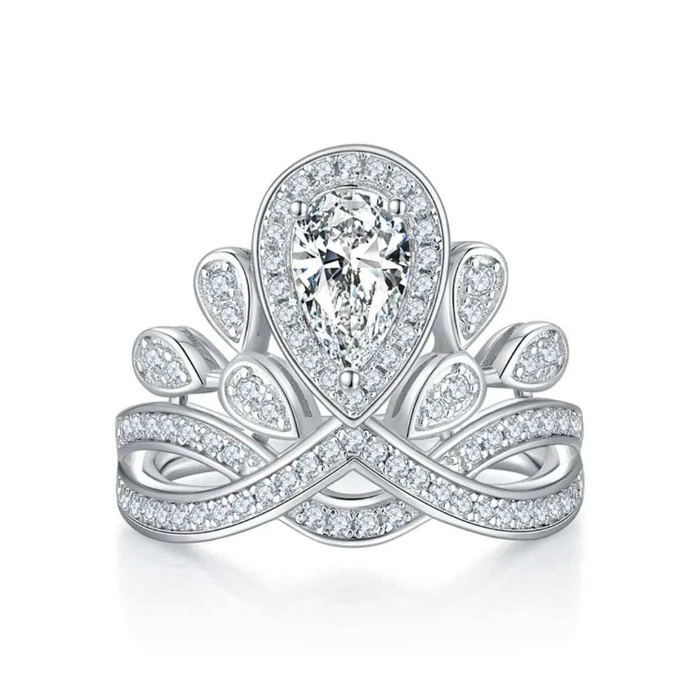 1 Carat Moissanite 925 Sterling Silver Ring - Trendsi - Flyclothing LLC