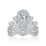 1 Carat Moissanite 925 Sterling Silver Ring - Trendsi - Flyclothing LLC