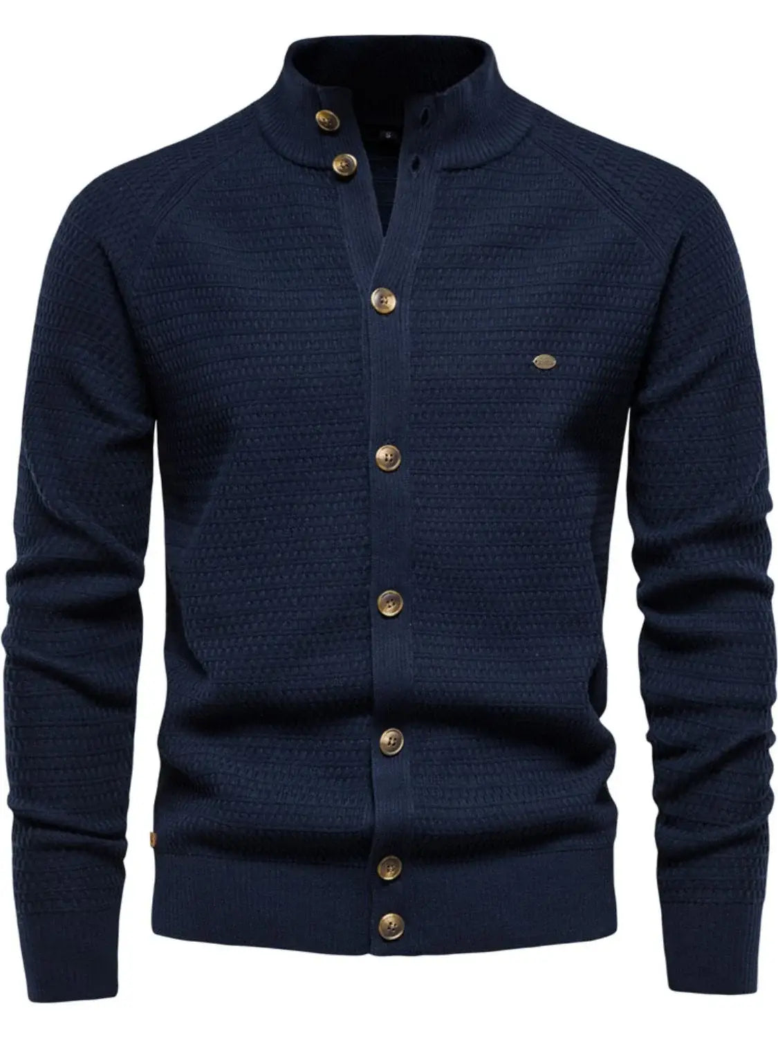 Men's Button Down Long Sleeve Cardigan - Trendsi - Flyclothing LLC