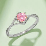 Moissanite 925 Sterling Silver Ring - Trendsi