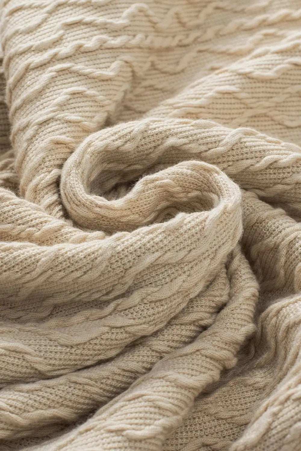 Textured Mock Neck Three-Quarter Sleeve Top - Trendsi - Flyclothing LLC