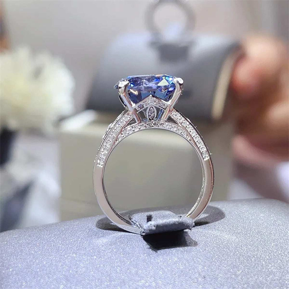 5 Carat Moissanite 925 Sterling Silver Ring - Trendsi - Flyclothing LLC