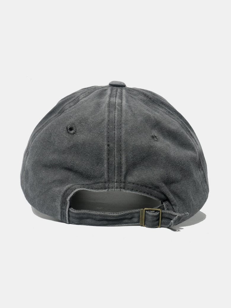 Embroidered Heart Washed Cotton Baseball Cap - Trendsi