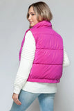 Snobbish Fine Fur Lining Quilted Vest - Trendsi