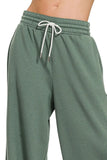 Zenana Scuba Drawstring Pants - Trendsi