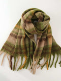 Fringe Plaid Polyester Scarf - Trendsi - Flyclothing LLC