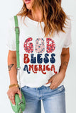 Letter Graphic Round Neck Short Sleeve T-Shirt - Trendsi - Flyclothing LLC