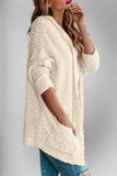 Double Take Pocketed Open Front Long Sleeve Cardigan - Trendsi
