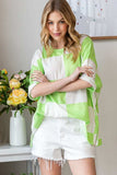 HOPELY Checkered Waffle Oversized T-Shirt - Trendsi - Flyclothing LLC