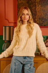BiBi Checker Board Drop Shoulder Sweater - Trendsi - Flyclothing LLC