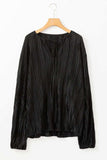 Tie Neck Long Sleeve Blouse - Trendsi - Flyclothing LLC
