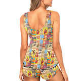 Baha Ranch Vintage Rodeo Poster Tankini Boy Shorts - Baha Ranch Western Wear - Flyclothing LLC