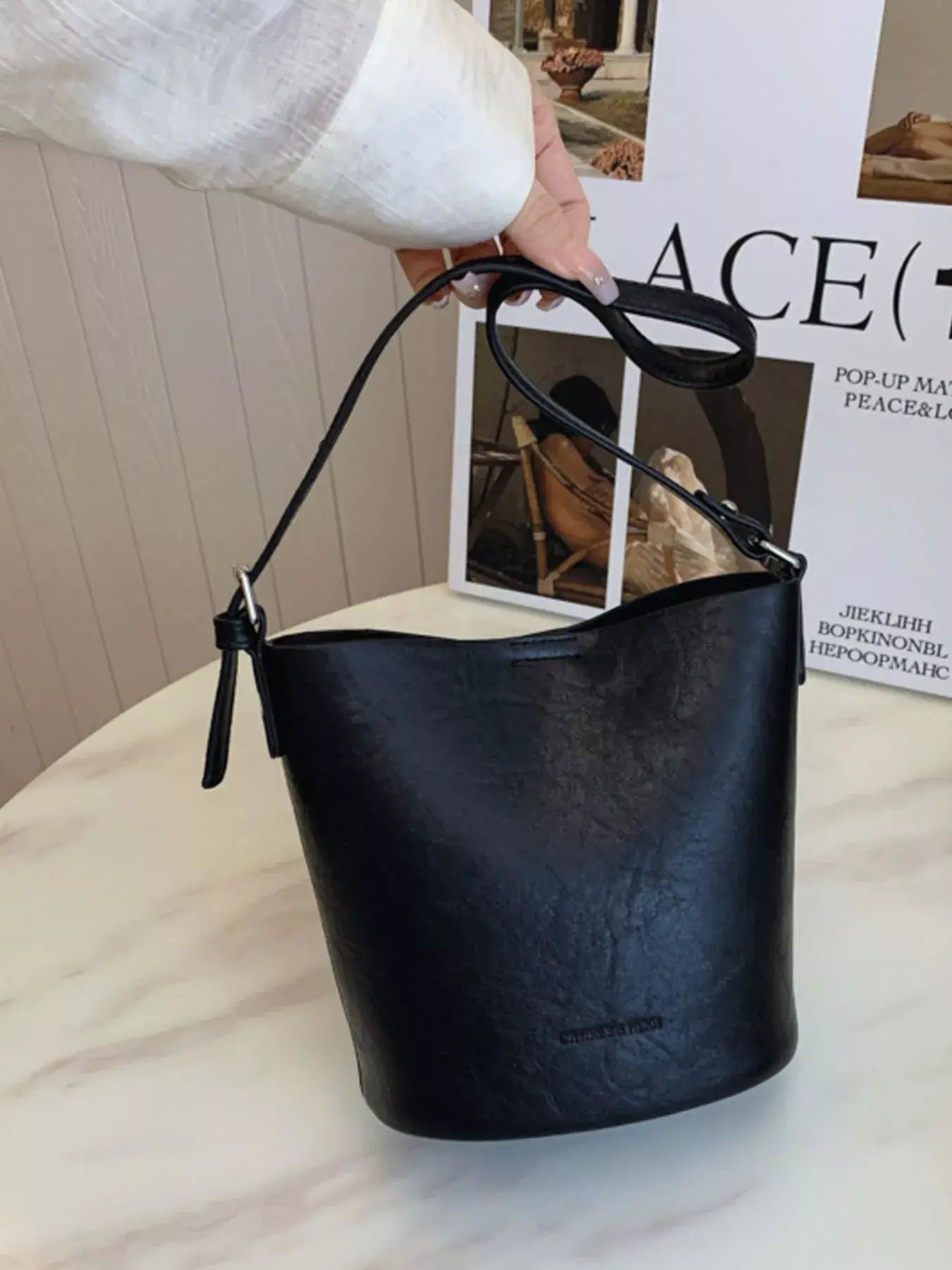 Vintage Style Bucket Crossbody Bag - Trendsi - Flyclothing LLC