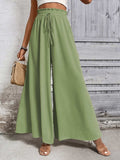 Tied High Waist Wide Leg Pants - Trendsi - Flyclothing LLC