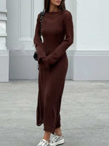 Ribbed Knit Cami Dress and Cover Up Sweater Set - Trendsi - Flyclothing LLC