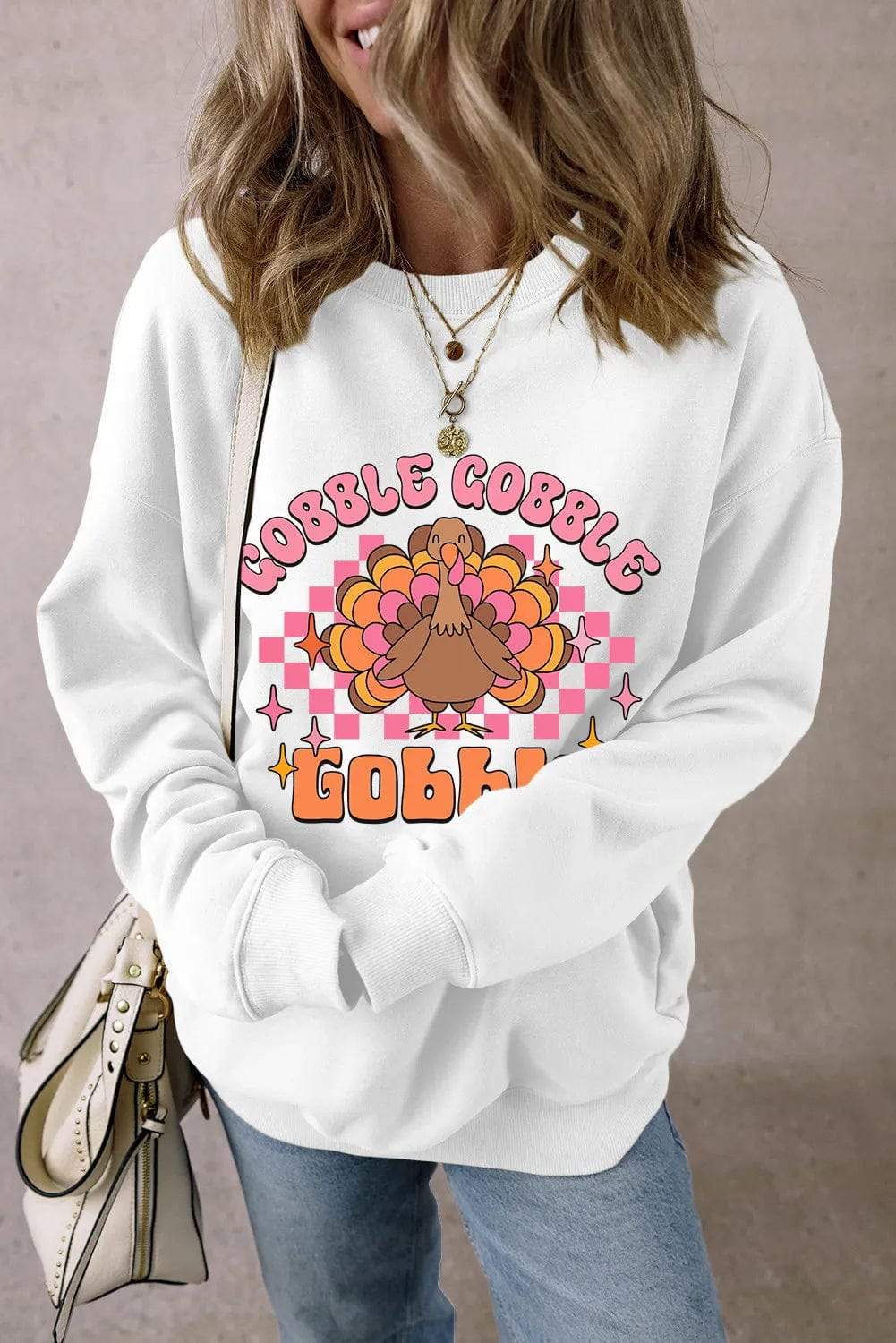 Graphic Dropped Shoulder Long Sleeve Sweatshirt - Trendsi - Flyclothing LLC