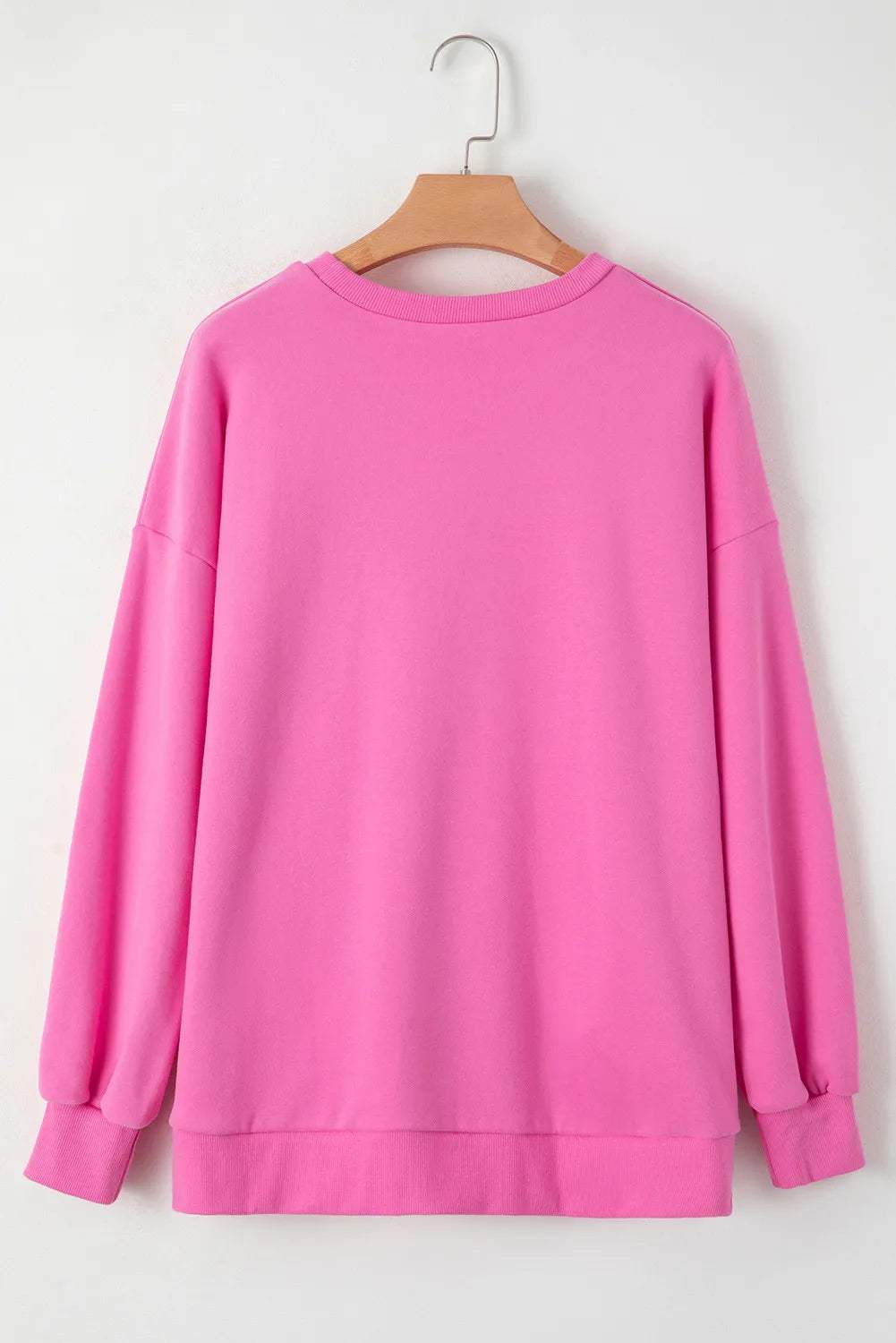 Round Neck Long Sleeve Sweatshirt - Trendsi - Flyclothing LLC