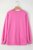 Round Neck Long Sleeve Sweatshirt - Trendsi - Flyclothing LLC